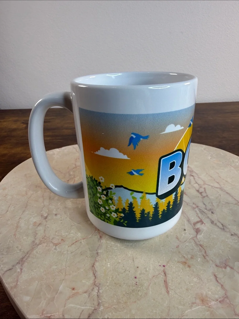 BO12 EST. 2020 White Ceramic Logo Mug